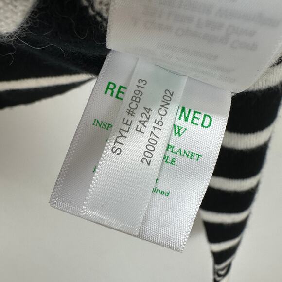 J.Crew Cashmere Fringe Trim Sweater Lady Jacket Striped Preppy Retro Small NWT - Picture 8 of 10